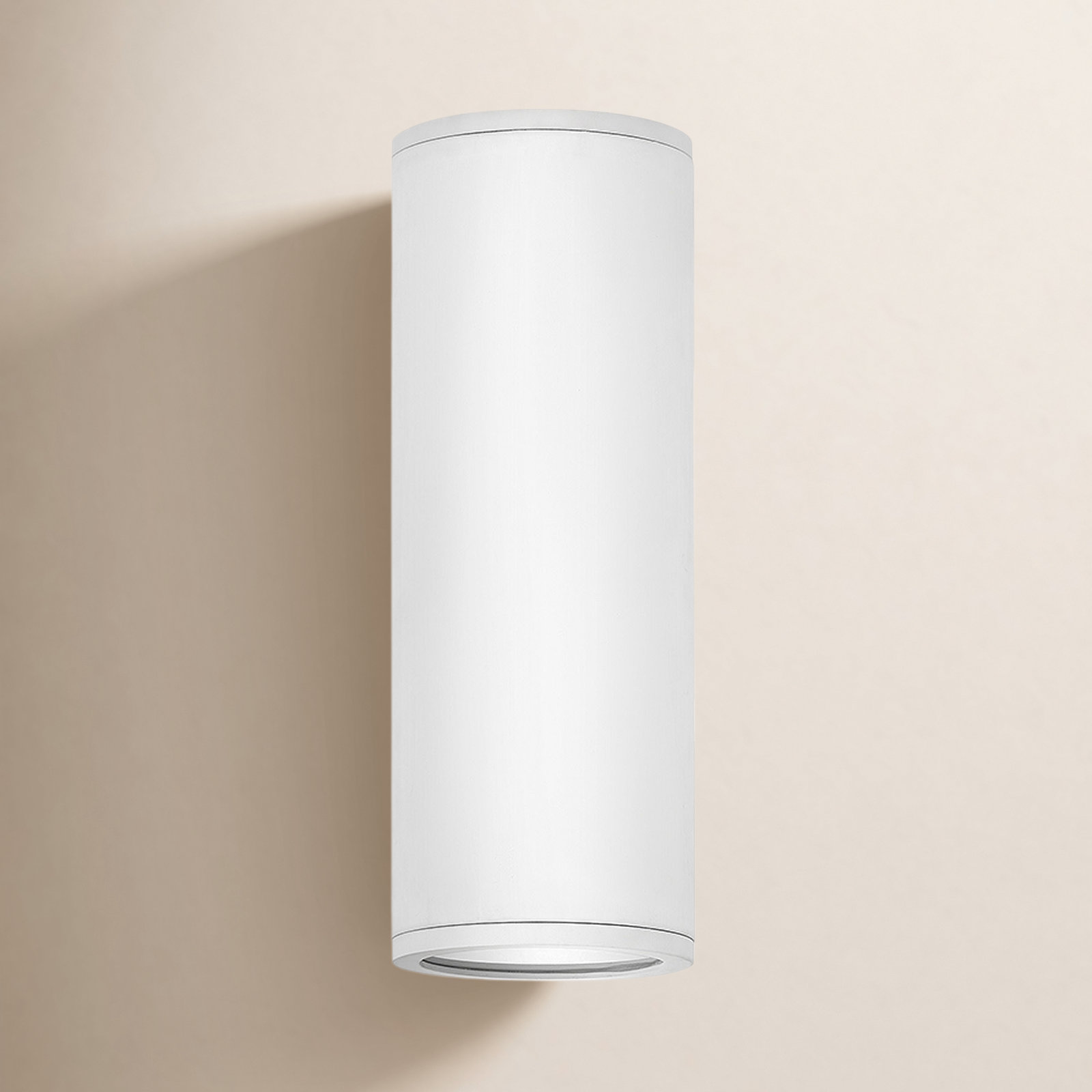 Silo 2-Light Outdoor Armed Sconce, Satin White