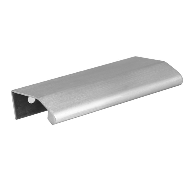 Cabinet Finger Edge Pull, Satin Stainless Steel, 7 7/8″