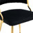 Christal 2 Piece Tufted Velvet Curved Weaved Back with Metal Legs Side Dining Chair Set-1350105844