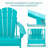 Folding Adriondack Chair With 2-Tier Table-179995666