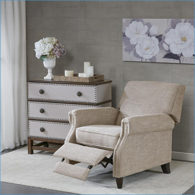 Fauteuils inclinables, Fauteuil inclinable Julian Classic - Structure en bois massif | Sable | Polyester acrylique