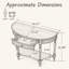 Console demi-lune en bois massif avec tiroir et tablette-86743249-86743256-86743257