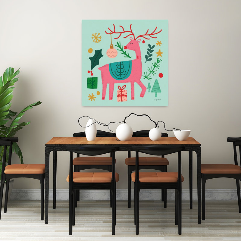 Art contemporain contemporain All Is Bright III avec animaux, H 32 po x l 32 po