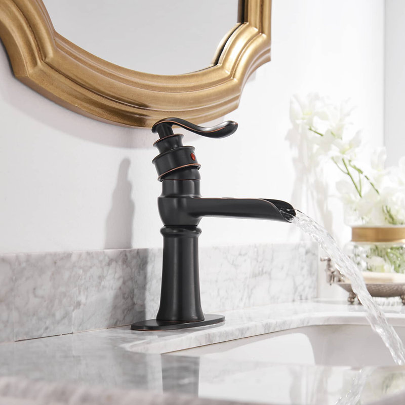 Single-Hole Single-handle Bathroom Faucet, Oil Rubbed Bronze