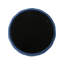 Repose-pieds rond en velours bleu foncé