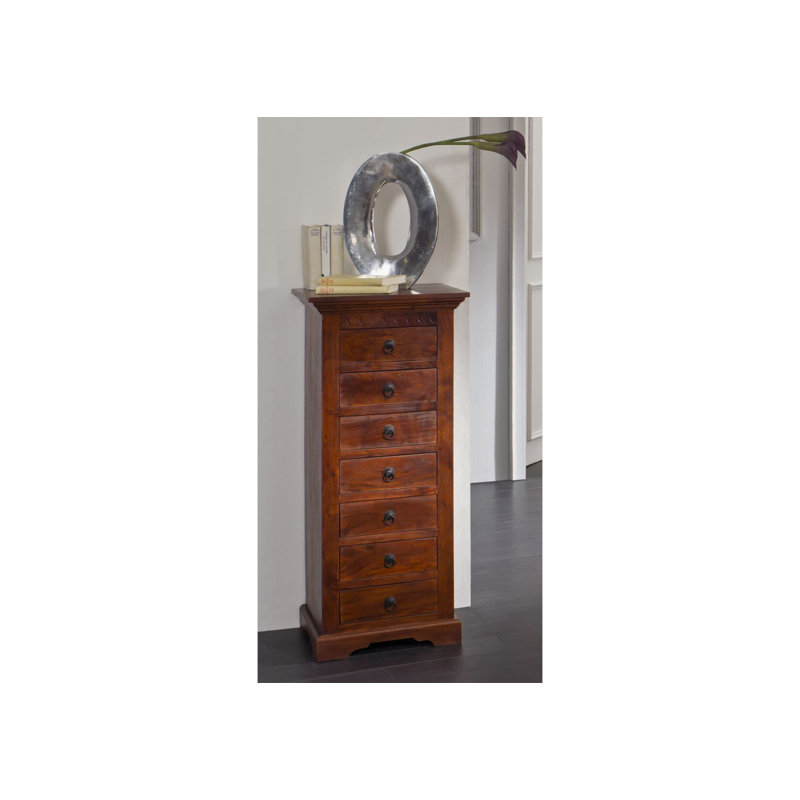 Oxford Solid Wood 47cm W 7 - Drawer Chest of Drawers