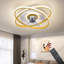Hurhula 28cm Ceiling Fan with LED Lights