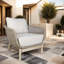Ensemble de 2 chaises de patio en acacia avec coussins