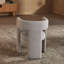 Chaise en tissu Guntis, gris clair