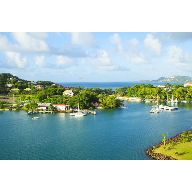 Island of St Lucia - Photographie sur toile tendue, L 12 po x H 8 po