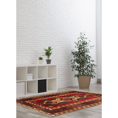 Teimani Brown Rug 6'2" x 5'3"