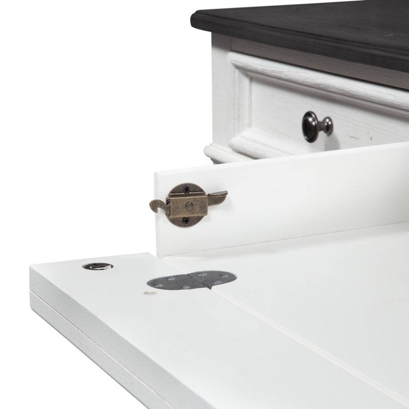Colburn Jr. Executive Desk w/ Locking File Storage Drawers