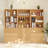 71" H X 70.9" W Bookcase Cabinet With Open Shelves & Drawers (2B+C)