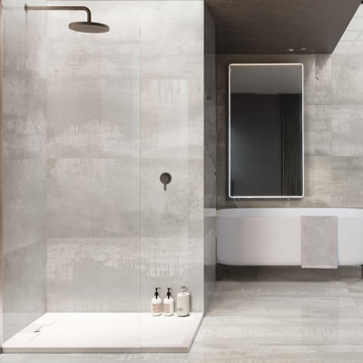 Aduro Grey Venataro 24x48 Polished Natural Stone/ Marble Large Format Porcelain Floor and Wall Tile