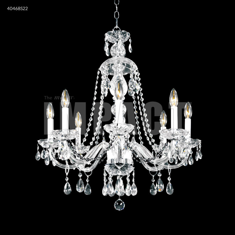 Palace Ice 8 - Light Chandelier, Chinese (K9), 27" H x 25" W x 25" D
