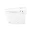 Toilette intelligente en céramique, nuit, chasse automatique, ralentissement silencieux. 18,93 po de hauteur, 23,62 po de hauteur, bidet de toilette, siège chauffant, capteur de pied encastré. Céramique blanche, buse autonettoyante