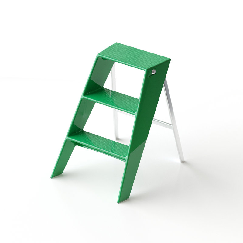Home Échelle pliante Cadre d'intérieur (vert) Tabouret pliant multifonctionnel épais