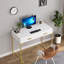 Bureau d'ordinateur avec 2 tiroirs, bureau à domicile moderne, table d'écriture compacte