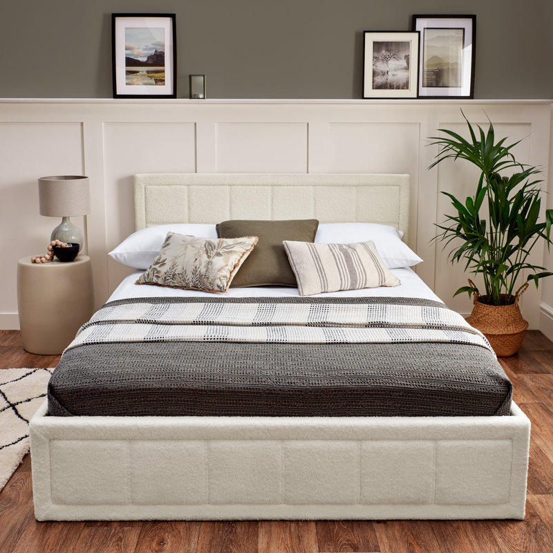 Aiydan Upholstered Storage Bed, Double (142 x 204 cm)
