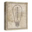 « edison ampoule on vieilli background », reproduction d’impression sur toile