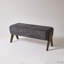Banc rembourré en chenille avec pieds en bois massif-725207663-725207657