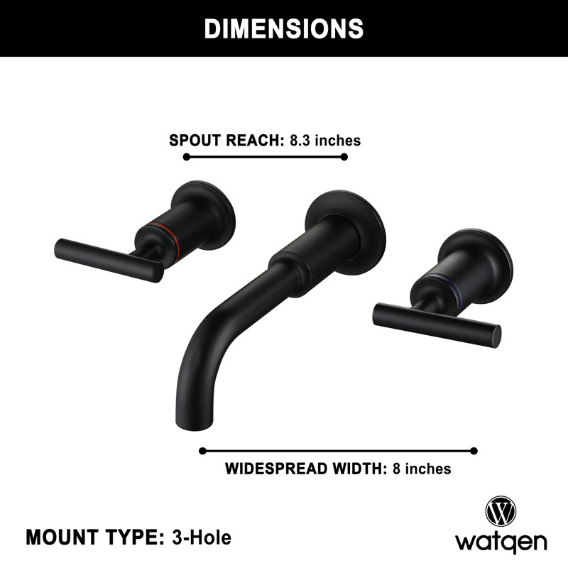 Widespread and Mounting / Installation Required 2 -handle Bathroom Faucet