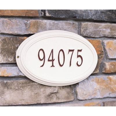 Plaque d'adresse murale Concord