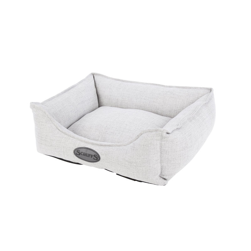 Polyester Pet Bed, 17cm H x 50cm W x 40cm D, Light Grey