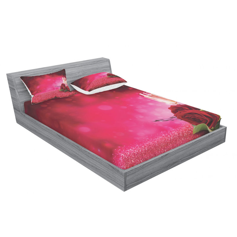 Microfiber Sheet Set, Queen Sheet Set with Fitted Sheet