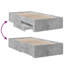 Vidaxl Bed Frame With Drawers Concrete Grey Engineered Wood-1071282065