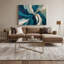 «Lyrical Abstraction 84», art mural sur toile bleue-1523602165