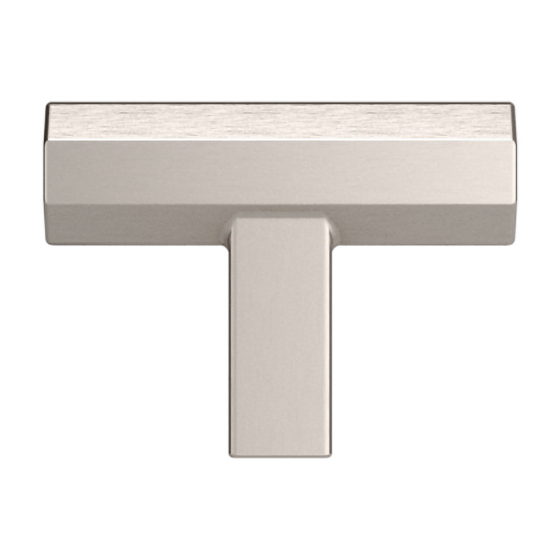 4416 Octagonal Knob, 1.5", Satin Nickel