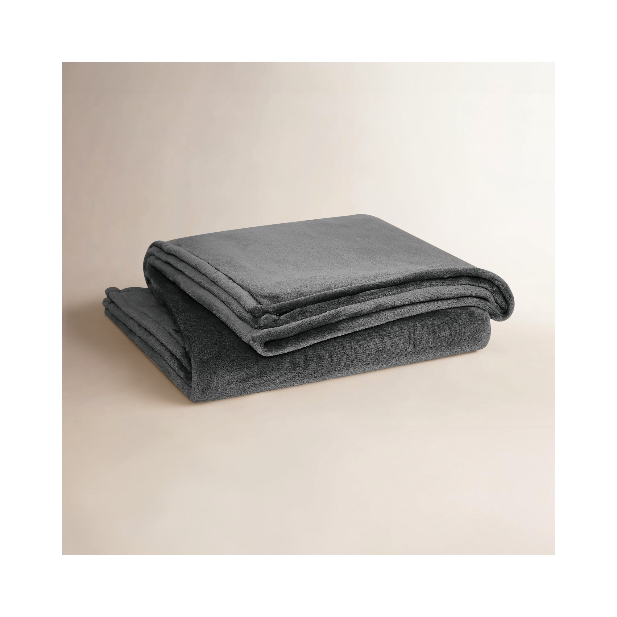 Balee Knitted Throw Blanket, 90" W x 90" L, Gray