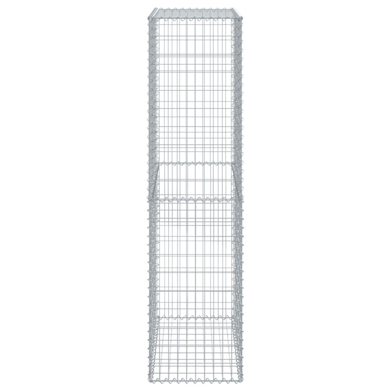 Très grand pot d'extérieur Gabion, H 19,7 po x l 39,4 po x P 78,7 po