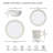 Denby Natural Canvas 4 Pece Dinnerware Set, Service for 1