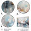 «Grey and Blue Vivid Waves Fuild II», art mural abstrait en métal MT137244-1126994020