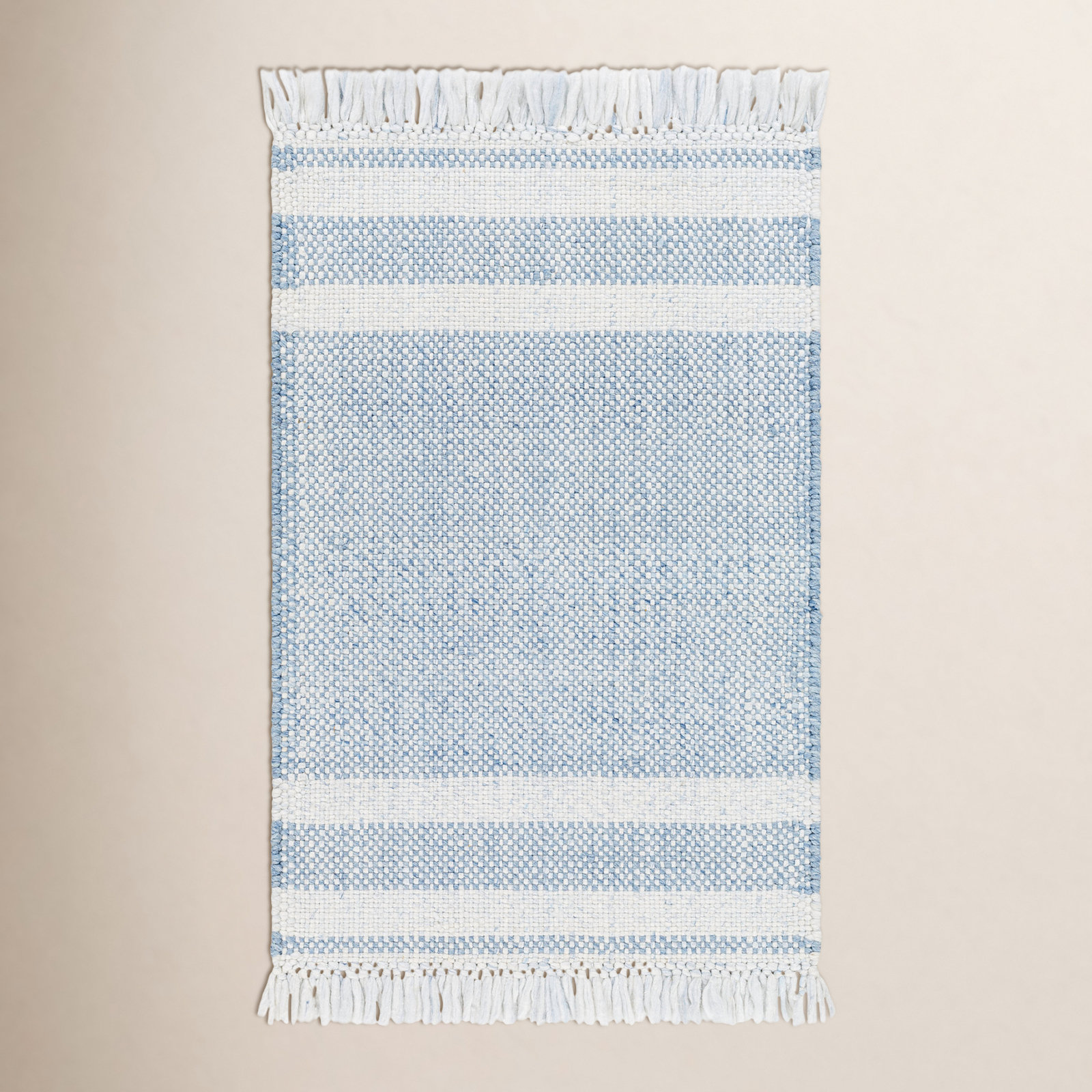 Bretson Hand-Woven Outdoor Striped Rug, Rectangle 12' x 15'