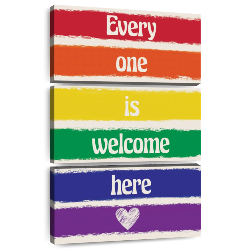 Tergel Welcome Pride Colors, H 32 po x l 20 po