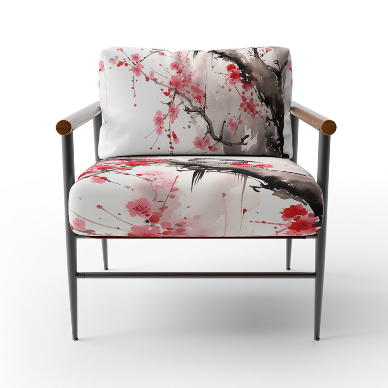 Chaise d'appoint rembourrée japonaise