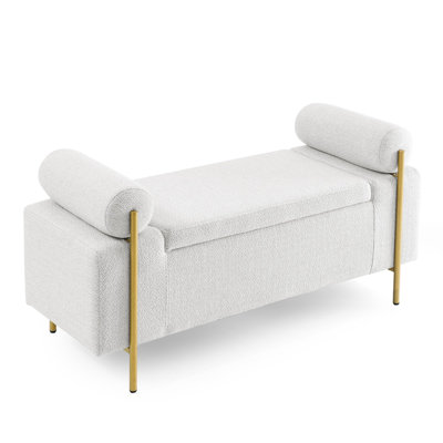 Ailsa Velvet Upholstered Storage Bench