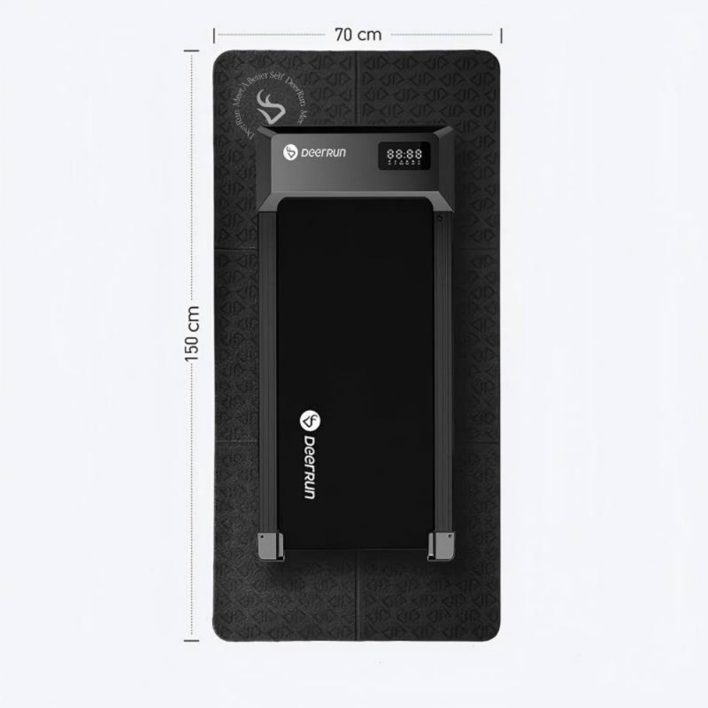 Tapis d'exercice pour tapis roulant de 6 mm d'épaisseur 59 po x 27,5 po
