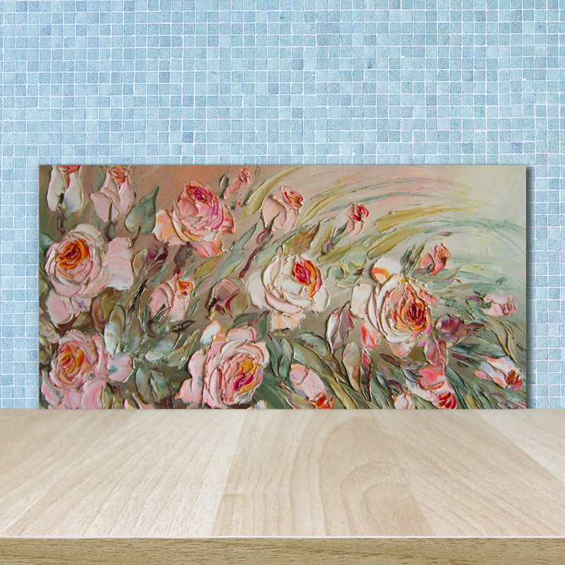 50cm W x 100cm L Glass Peel and Stick Panel
