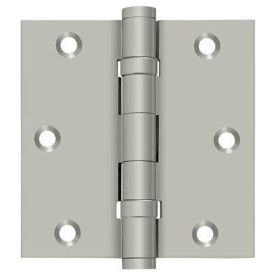 Deltana DSB35B15 charnière carrée 3-1 / 2 "x 3-1 / 2", roulement à billes en nickel brossé