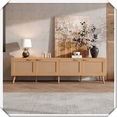 Meuble télé Modern Rattan Doors