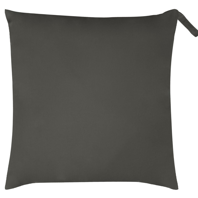 Indoor / Outdoor Square Throw Pillow Cover, Polyester, Grey