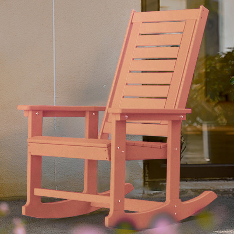 Chaise berçante d'extérieur Plumville, Orange