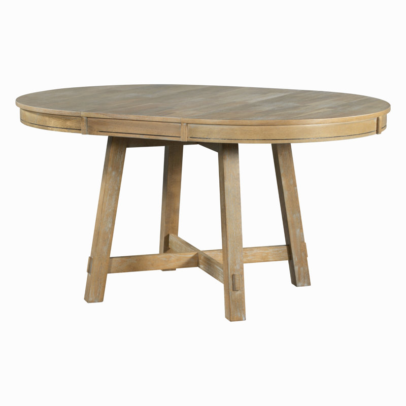 Table de salle à manger extensible Farmhouse, Bois naturel délavé