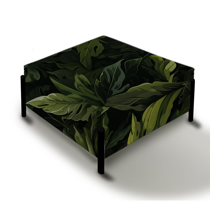 Jungle Camouflage Adventures - Grand repose-pieds carré camouflage