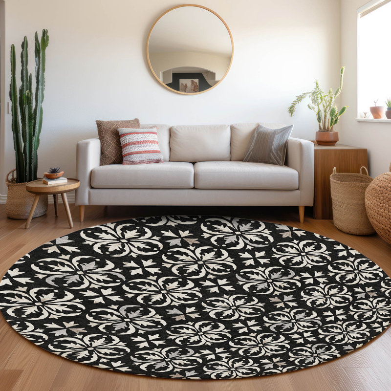  Maliana Area Rug, Round 8'
