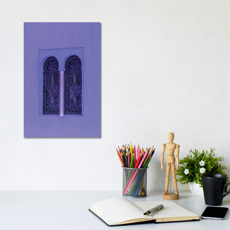 Oriental Windows by Beli - Print on Canvas, Wrapped Canvas, 30.48cm H x 20.32cm W x 1.91cm D